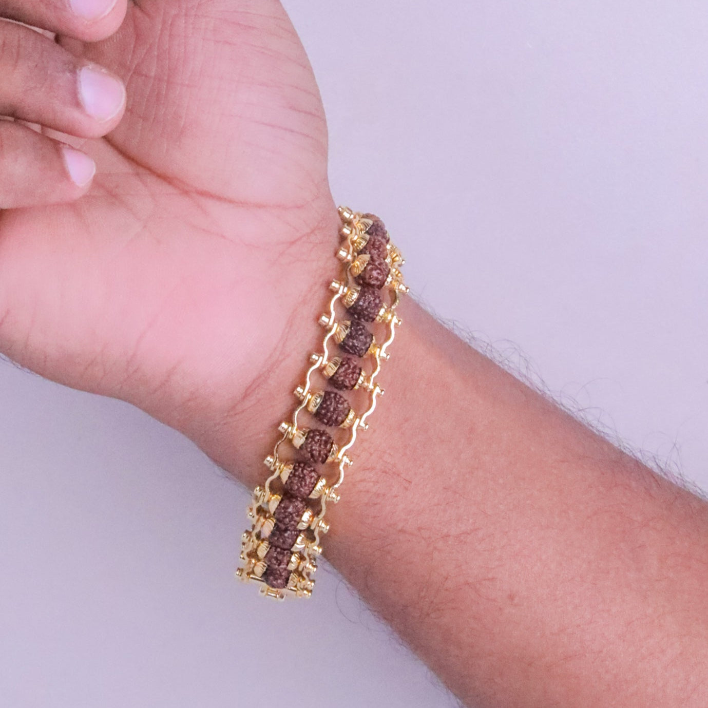 Rudraksha Gold Coated Bracelet
