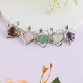 Heart Shape Pendant With Natural Crystals (2)