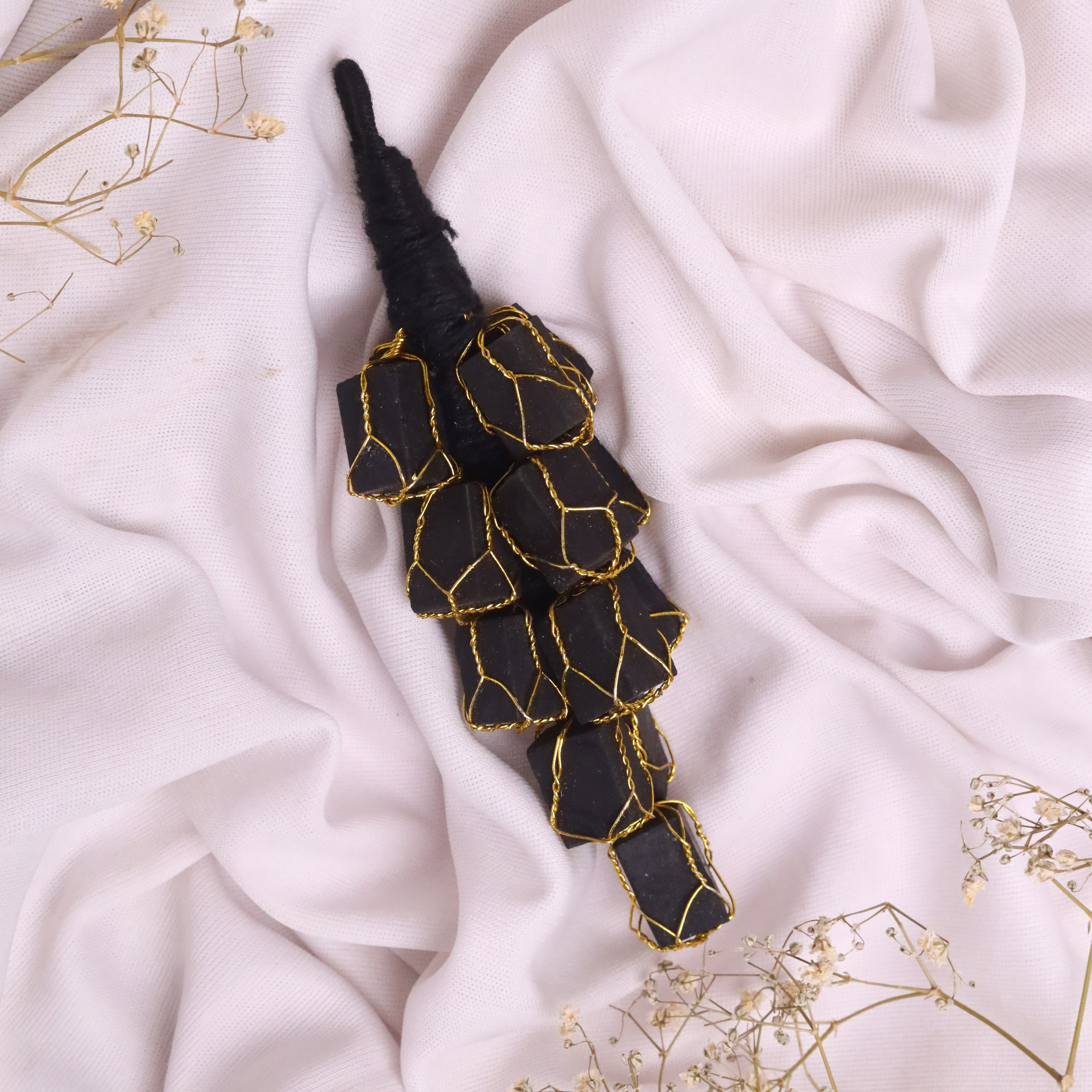 Natural Black Tourmaline Hanger