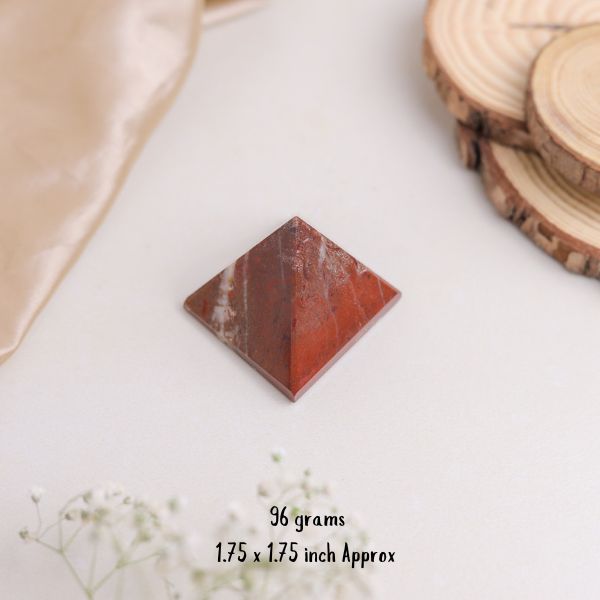 NATURAL RED JASPER  PYRAMID