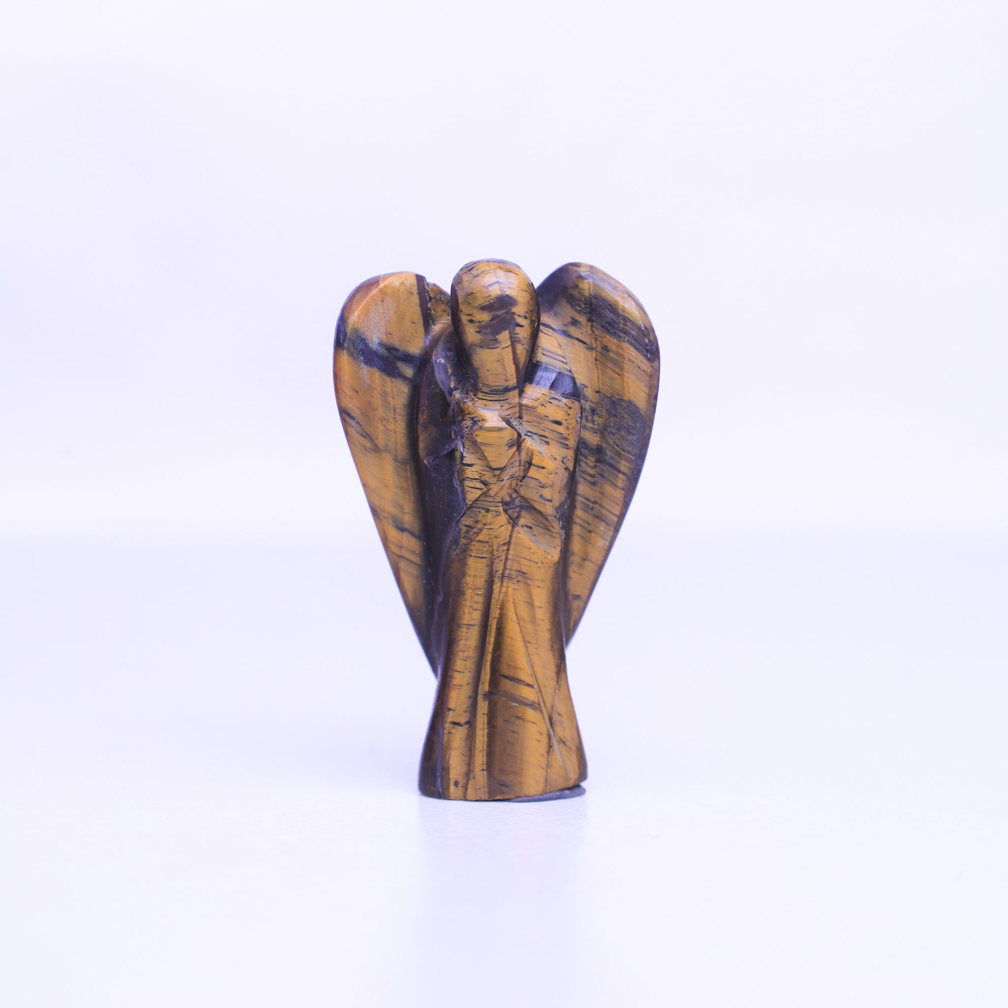 Natural Tiger Eye Angel 2 Inch