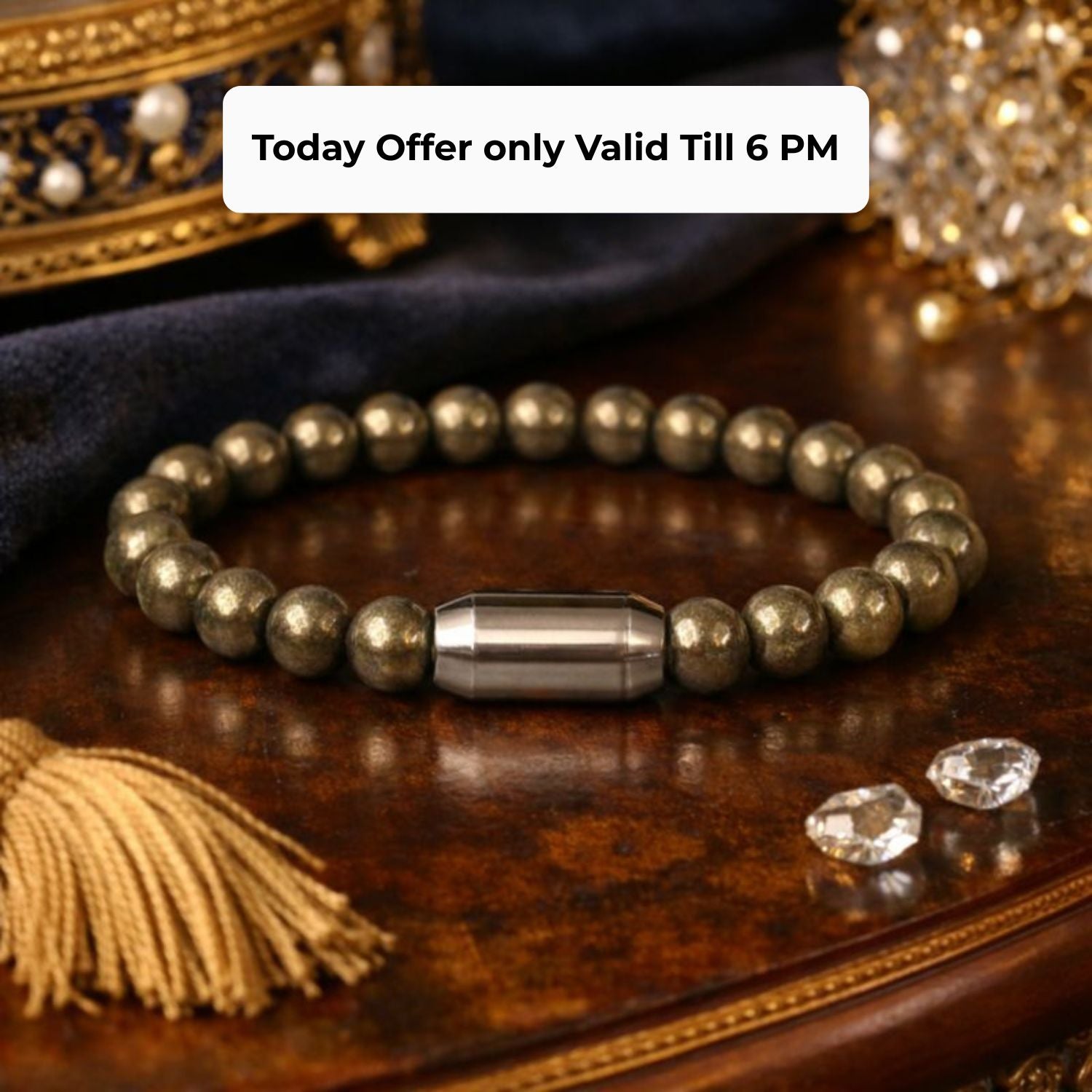 NATURAL PYRITE  BRACELET