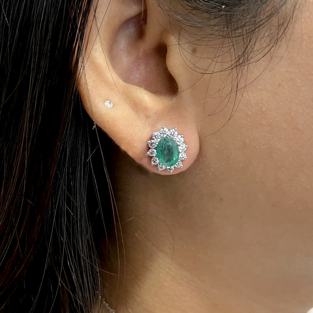 Emerald Earring, Pendant Set | BGJPS-2