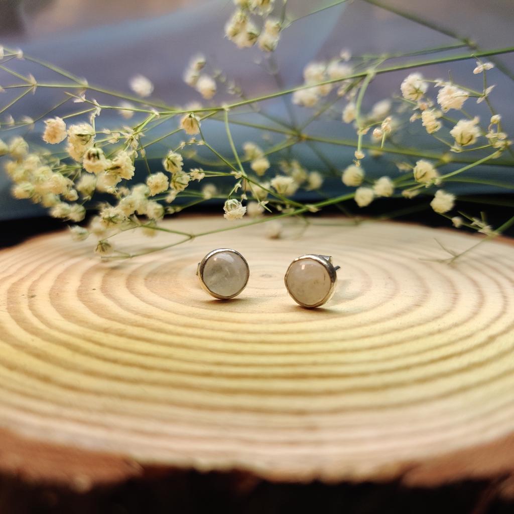 Rainbow Moonstone Earring | BGJER-11