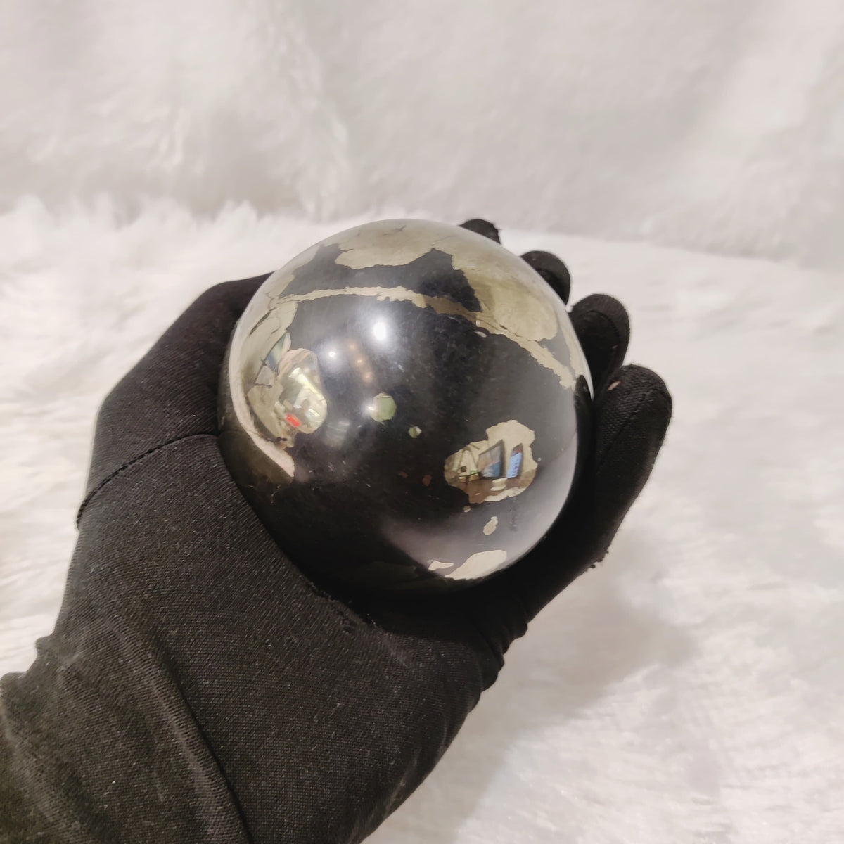 Natural Pyrite Sphere