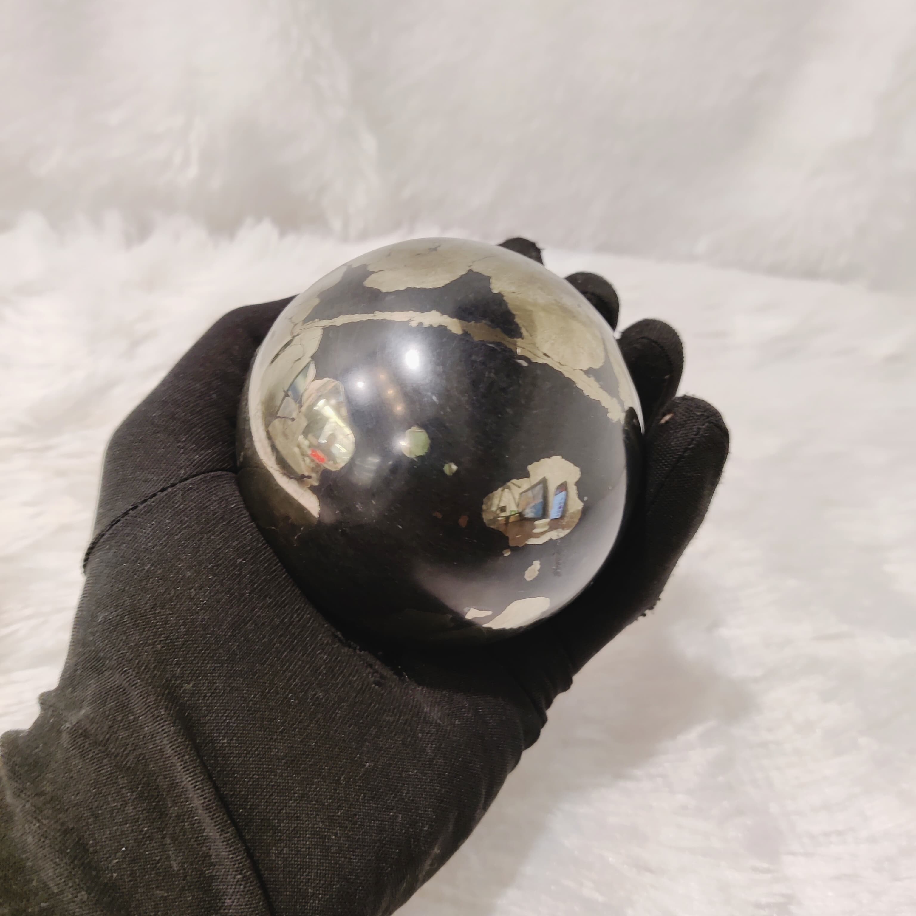 Natural Pyrite Sphere