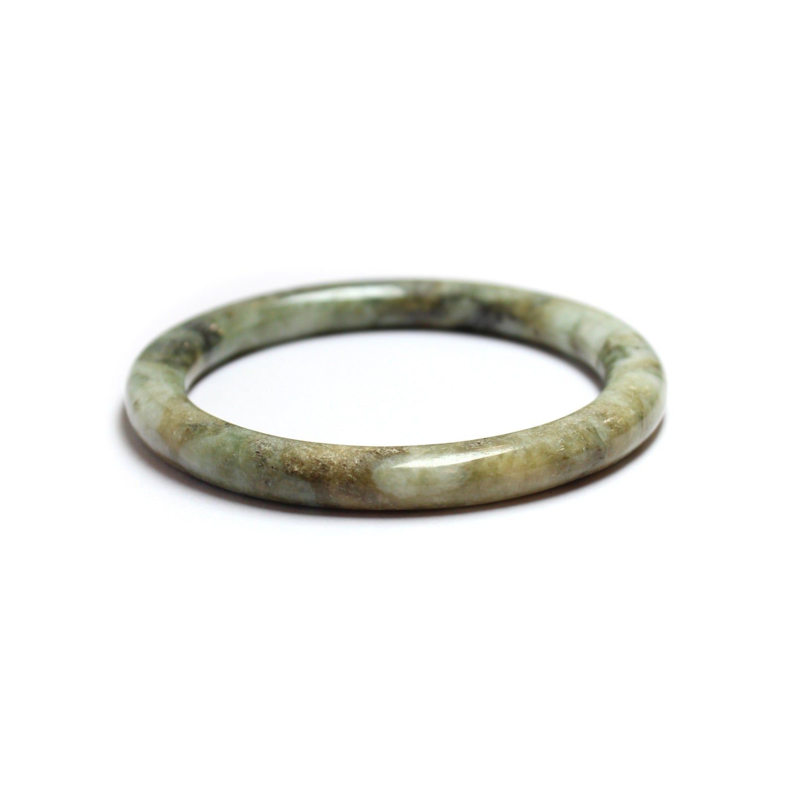 Natural Green Jade Bangle