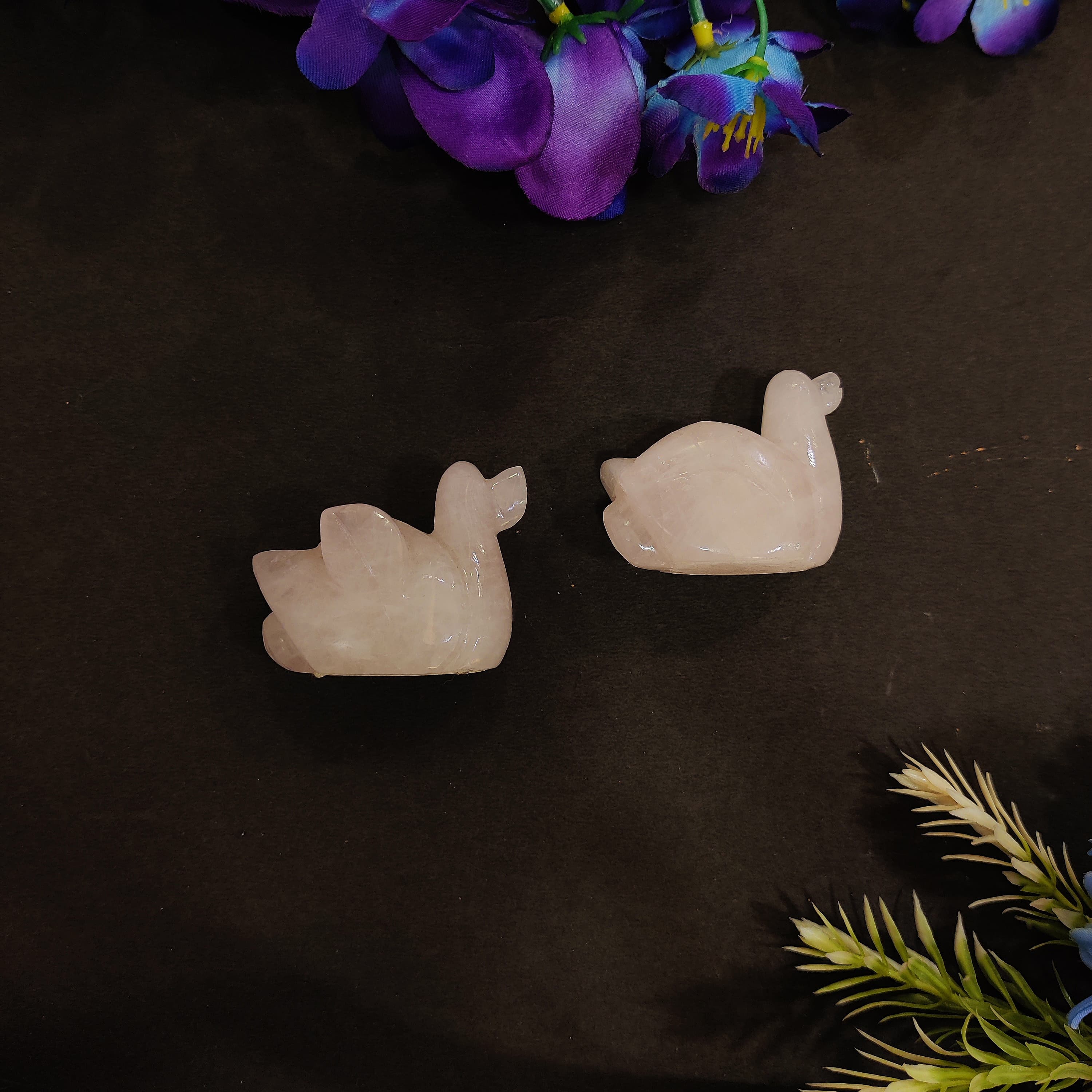 Rose Quartz  Duck Pair Set | 5