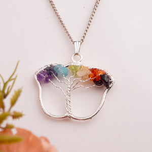 Natural 7 Chakra Tree of Life Pendant All Shapes Display – Bellarosa Gem