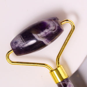 Natural Amethyst Face Roller Close Up – Genuine Purple Crystal
