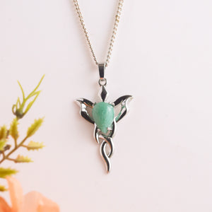 Natural Green Aventurine Angel Shape Pendant – Luck Stone Jewellery