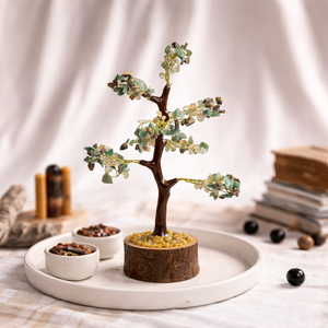 Natural Financial Crystal Tree Side View – Handcrafted | Bellarosa Gems Surat