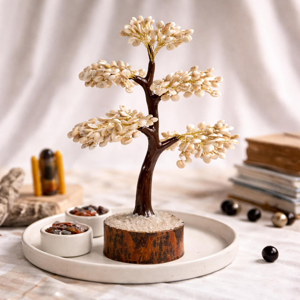 Natural Gomti Chakra Tree Full View – Prosperity Energy Tree | Bellarosa Gems