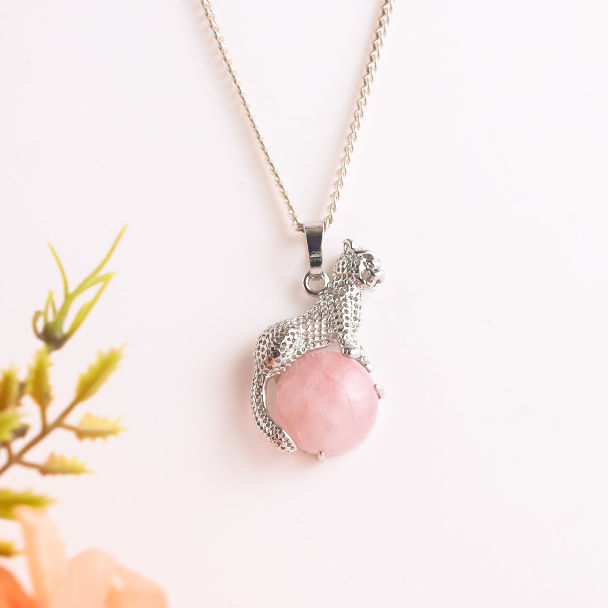 Natural Hand Shape Crystal Pendant Close Up – Crystal Detail