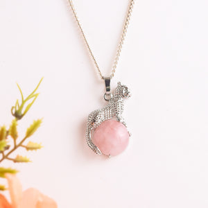Natural Hand Shape Crystal Pendant Close Up – Crystal Detail