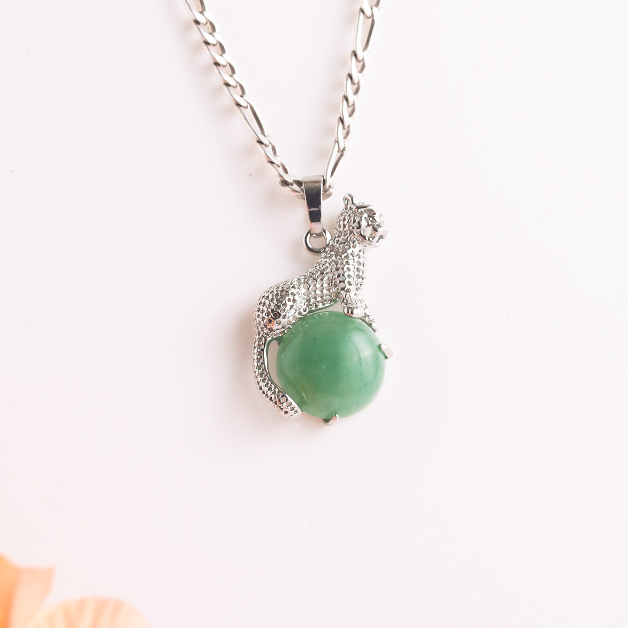 Natural Hand Shape Crystal Pendant Side View – Handcrafted