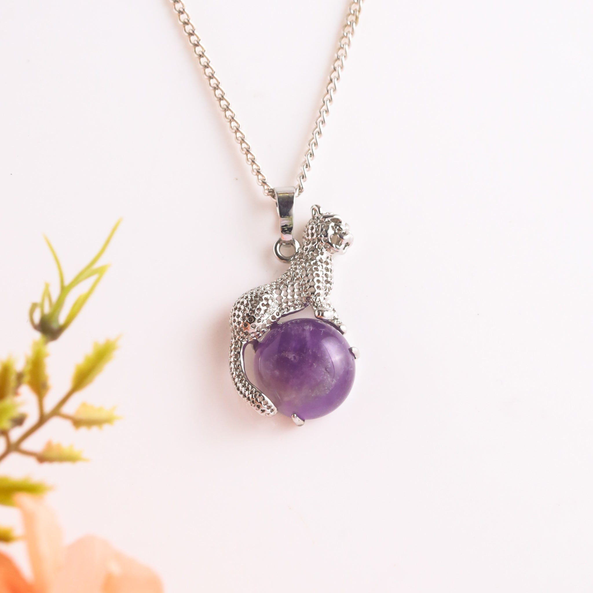 Natural Hand Shape Crystal Pendant Styled Shot – Genuine Crystal