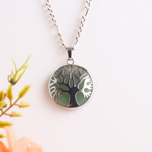Natural Green Aventurine Om Pendant – Luck Spiritual Crystal