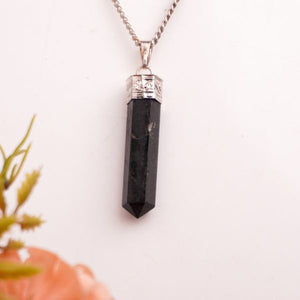 Natural Pencil Pendant Real Product Photo – Bellarosa Gems Surat