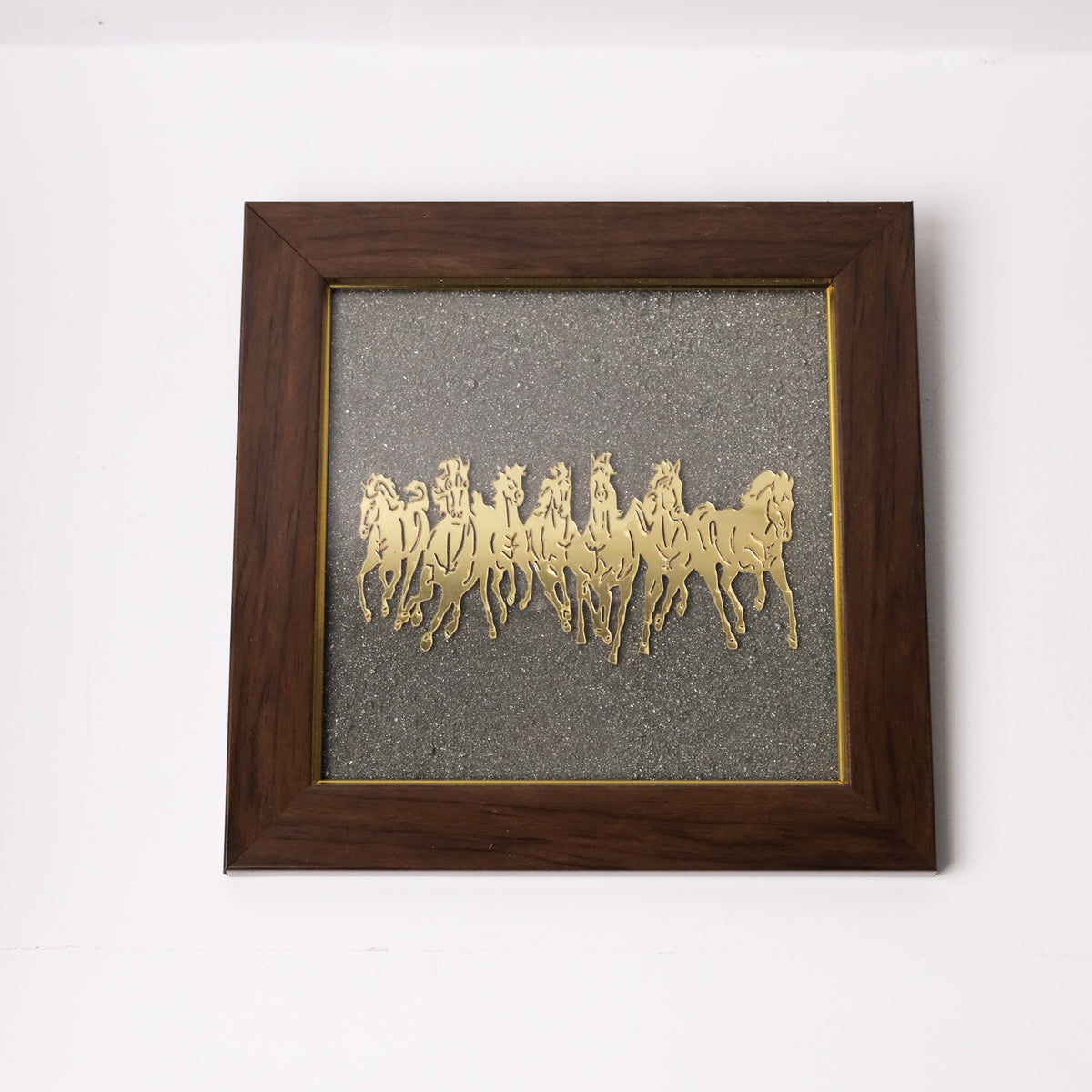 Pyrite Seven Running Horse Frame Second View – Abundance Gift