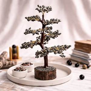 Natural Pyrite Tree Full View – Golden Stone Prosperity Tree | Bellarosa Gems