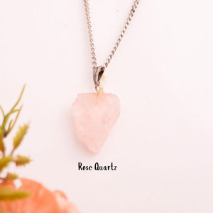 Natural Raw Pendant Close Up – Crystal Stone Detail