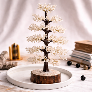 Natural Rose Quartz Crystal Tree – Handcrafted Love Energy Tree | Bellarosa Gems Surat