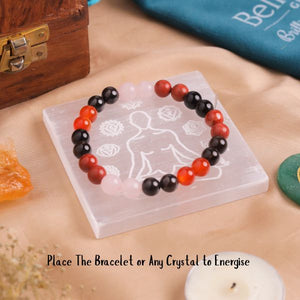 Natural Selenite Oval Plate Second View – White Crystal Energy Plate