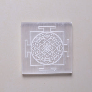 Natural Selenite Plate Styled Shot – Crystal Recharging Stone