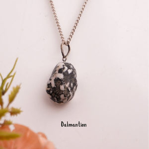 Natural Tumble Pendant 3 Angle View – Genuine Crystal