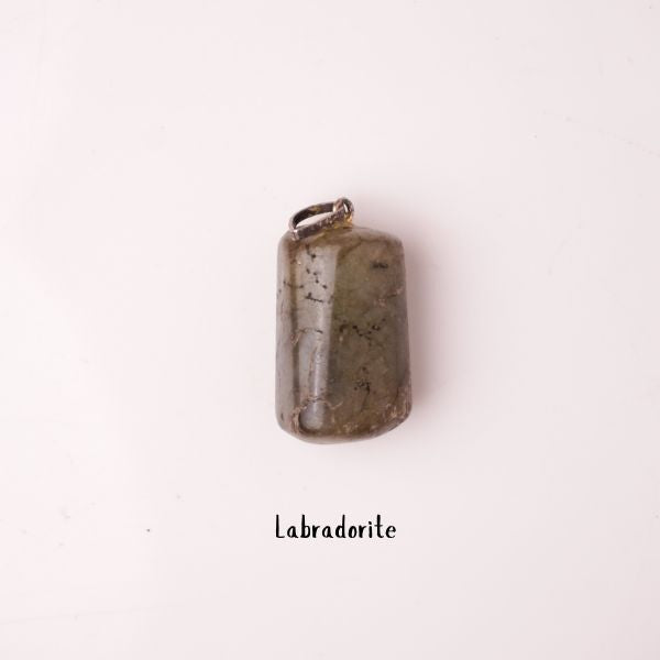 Natural Labradorite Tumble Pendant – Flash Stone Crystal