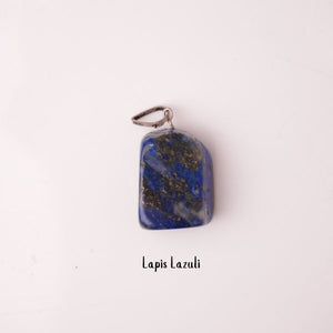 Natural Lapis Lazuli Tumble Pendant – Blue Wisdom Stone
