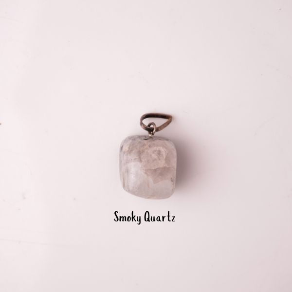 Natural Smoky Quartz Tumble Pendant – Grounding Crystal