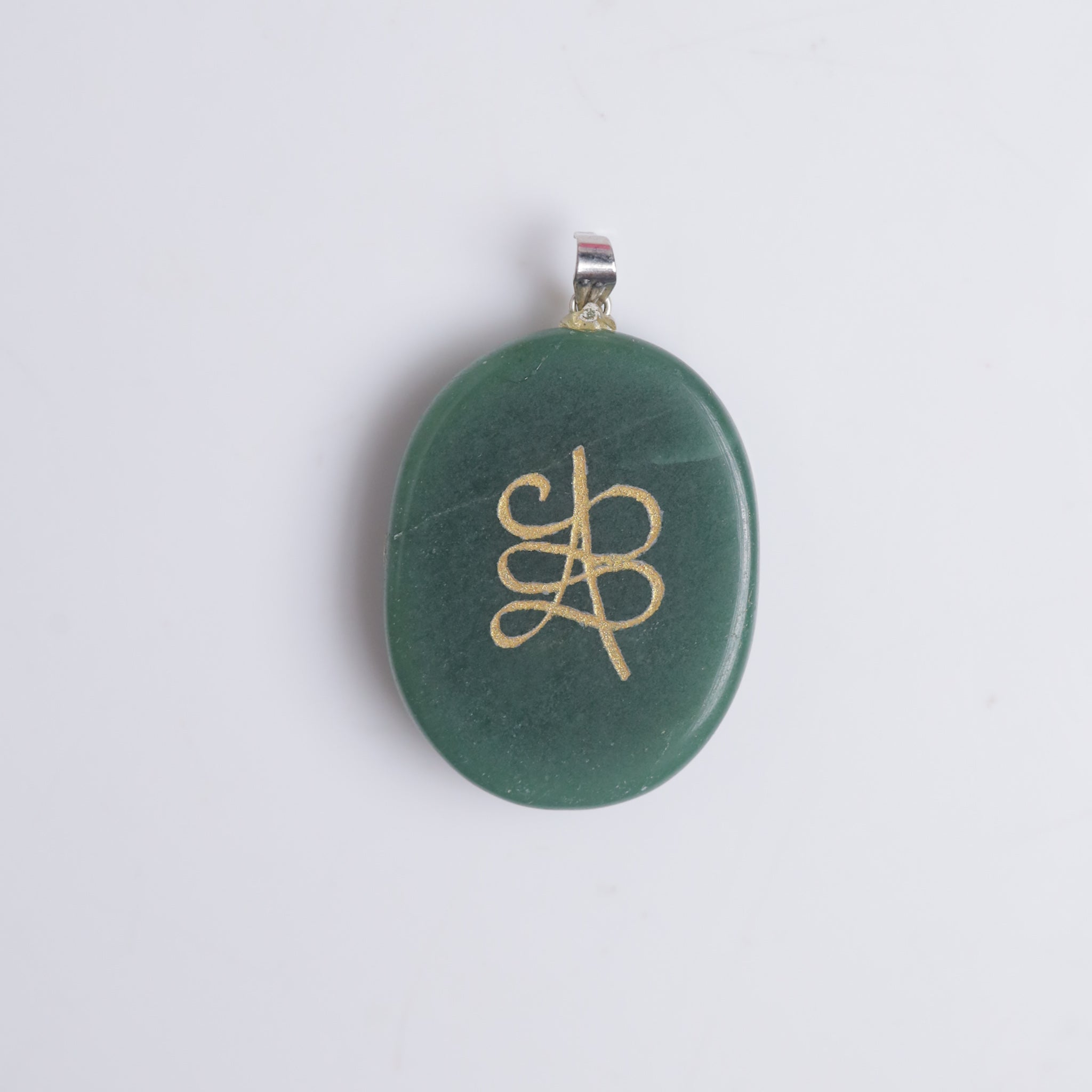 Natural Zibu Coin Pendant Detail Shot – Genuine Crystal