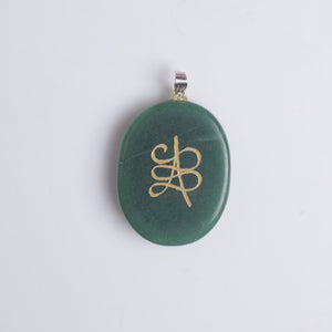 Natural Zibu Coin Pendant Detail Shot – Genuine Crystal