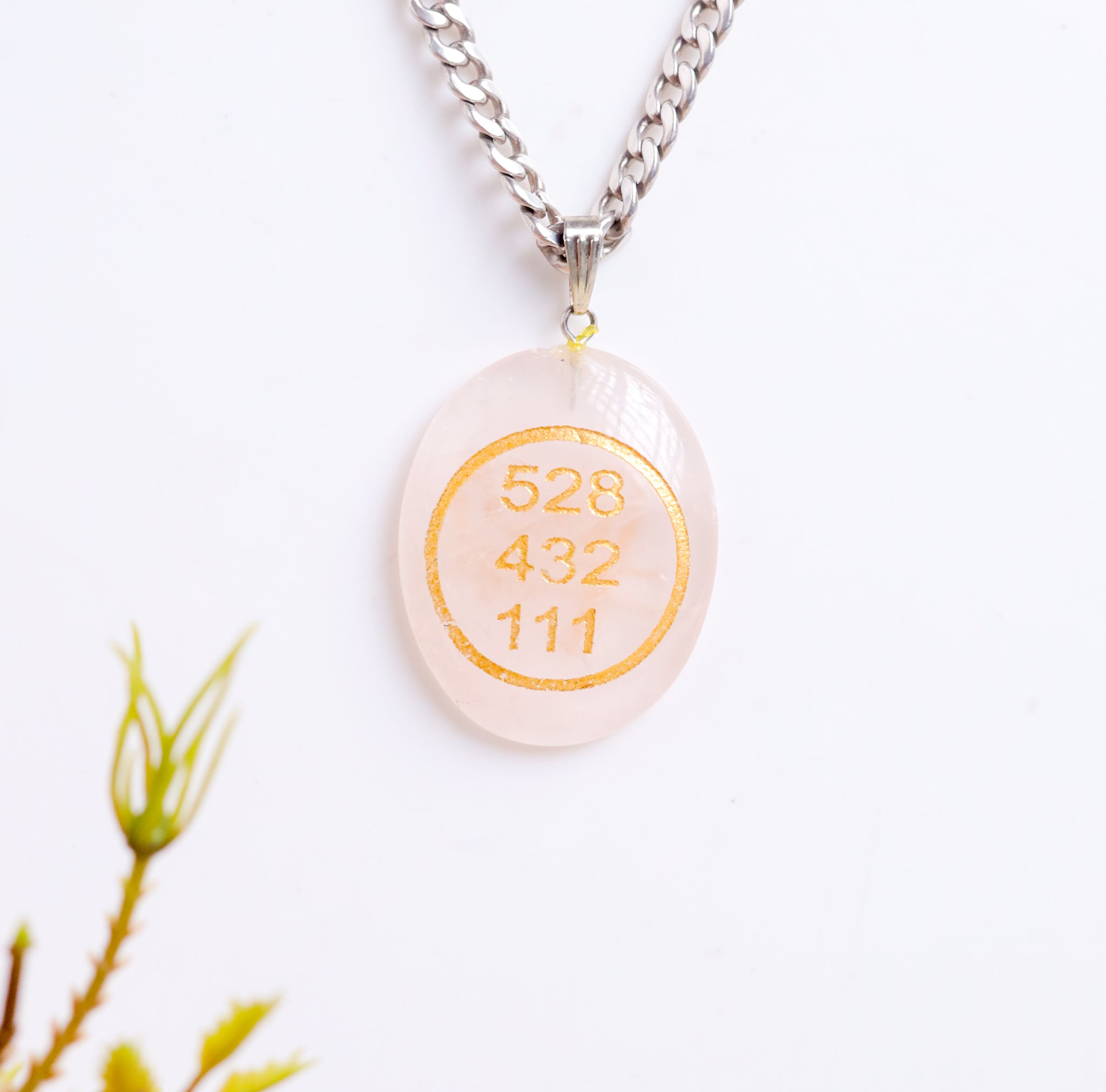 Natural Rose Quartz Zibu Coin Pendant – Love Stone