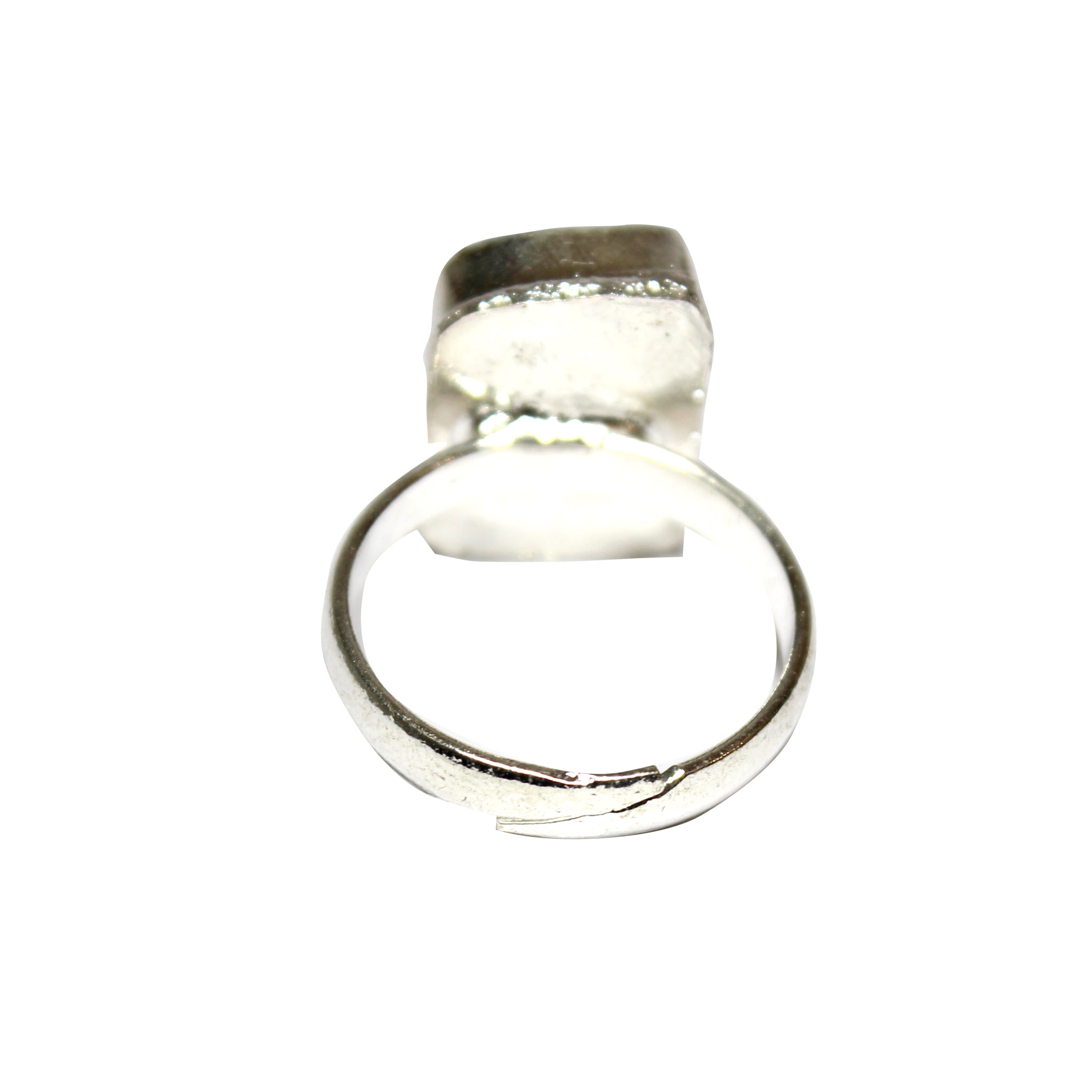 Natural Pyrite Ring Front View – Genuine Crystal Stone Ring | Bellarosa Gems