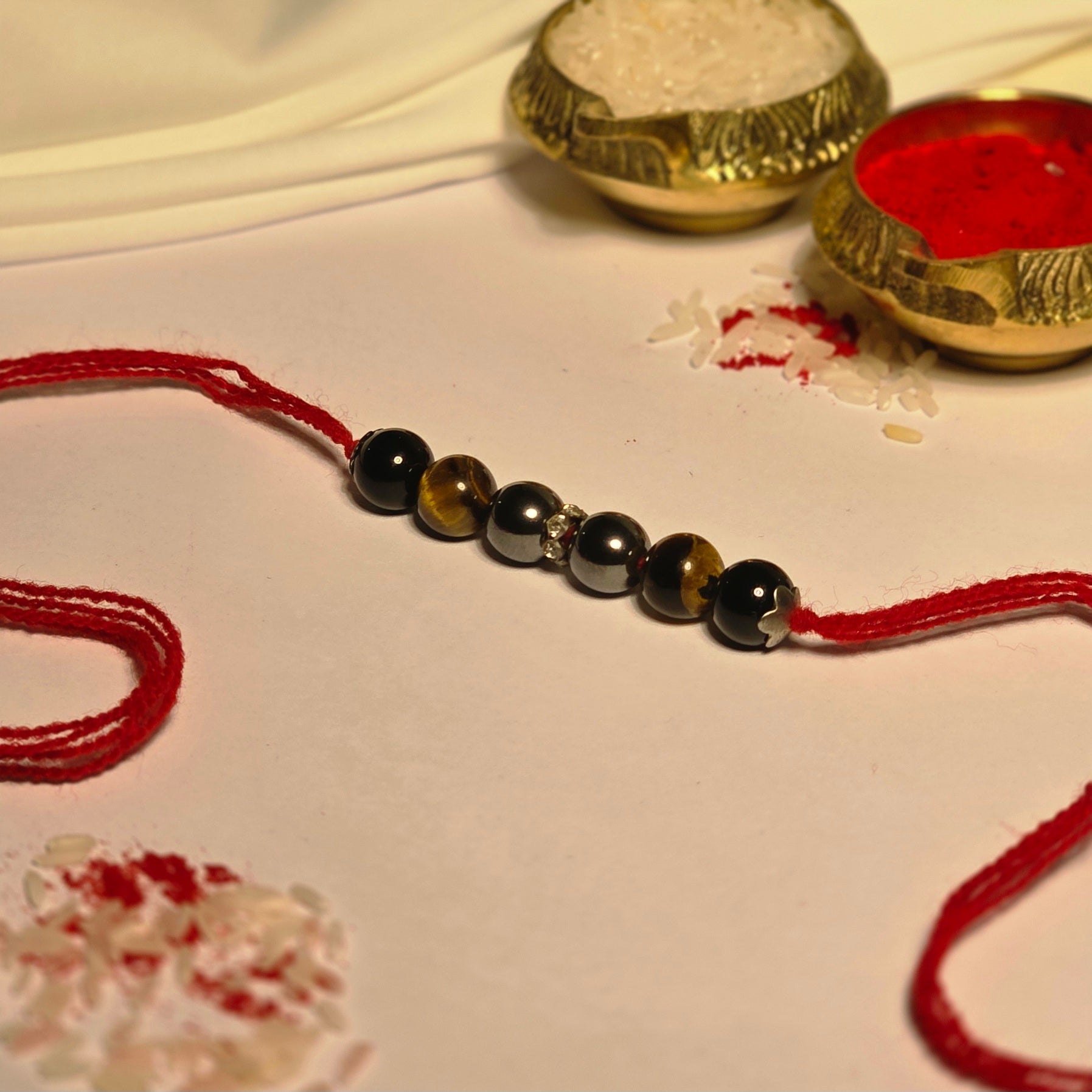 Crystals Rakhi for Protection from Negativity (A)
