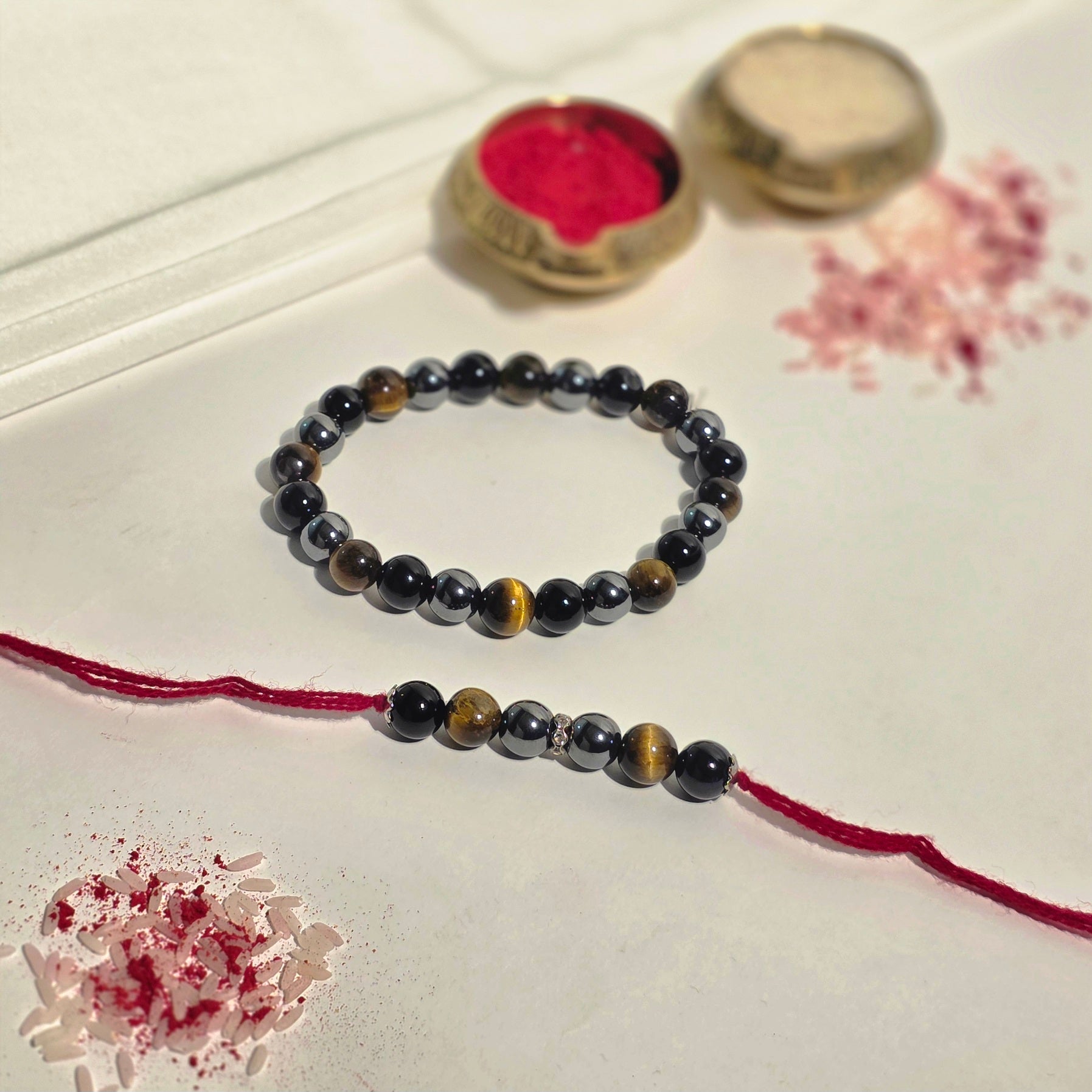Crystals Rakhi for Protection from Negativity (A)