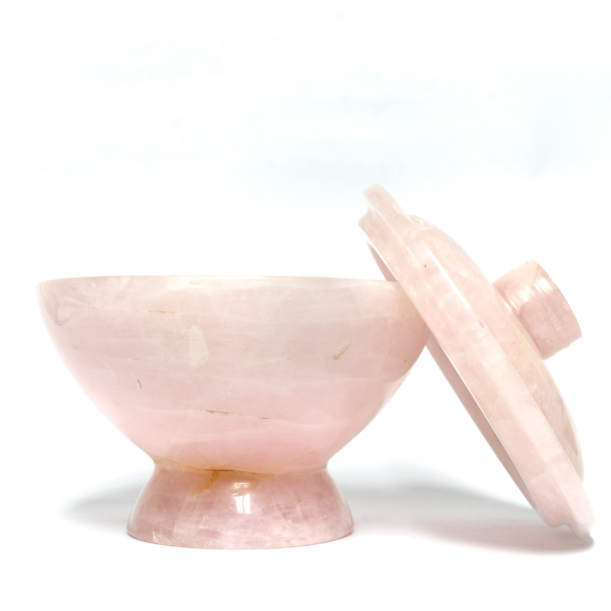 Natural Rose Quartz Bowl