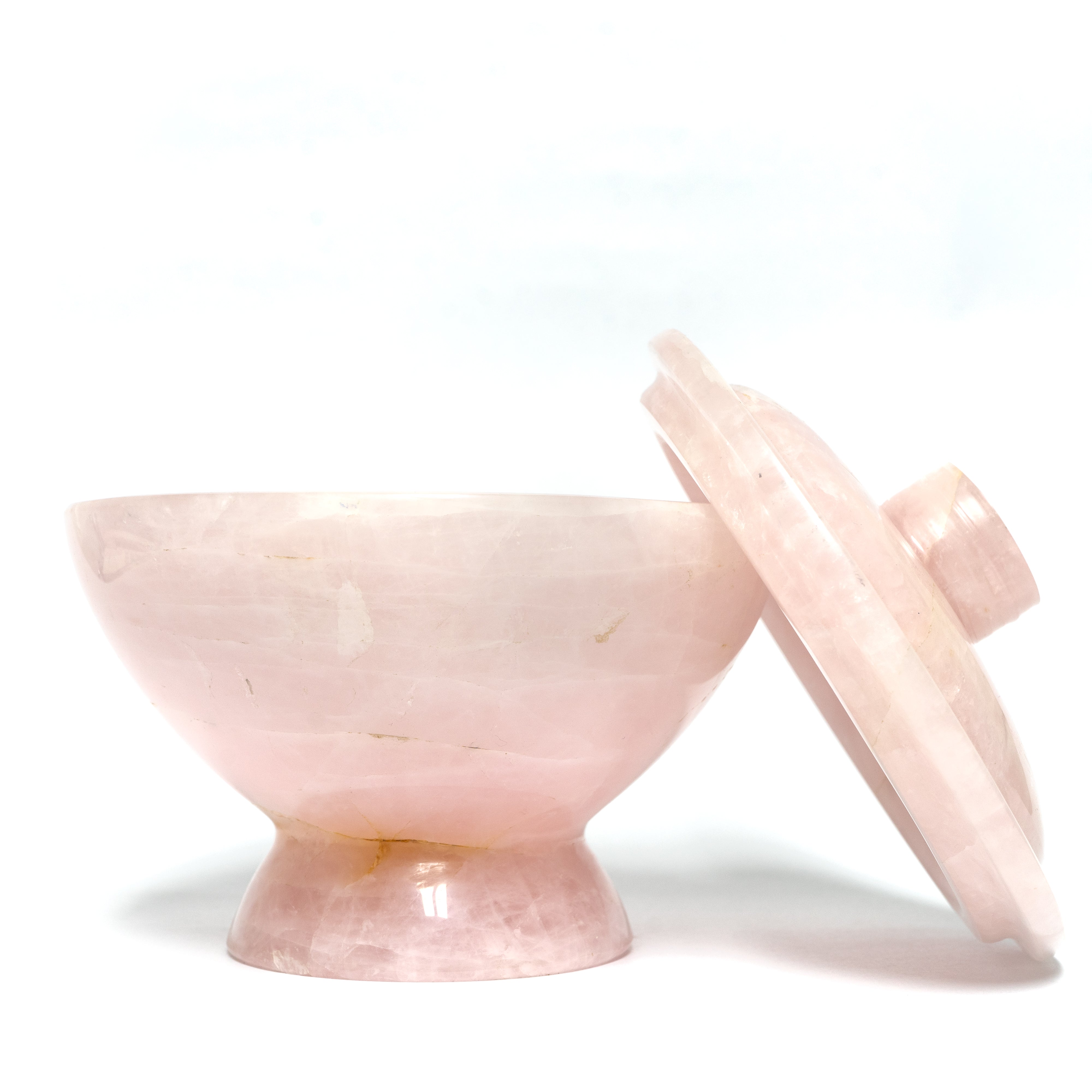 Natural Rose Quartz Bowl