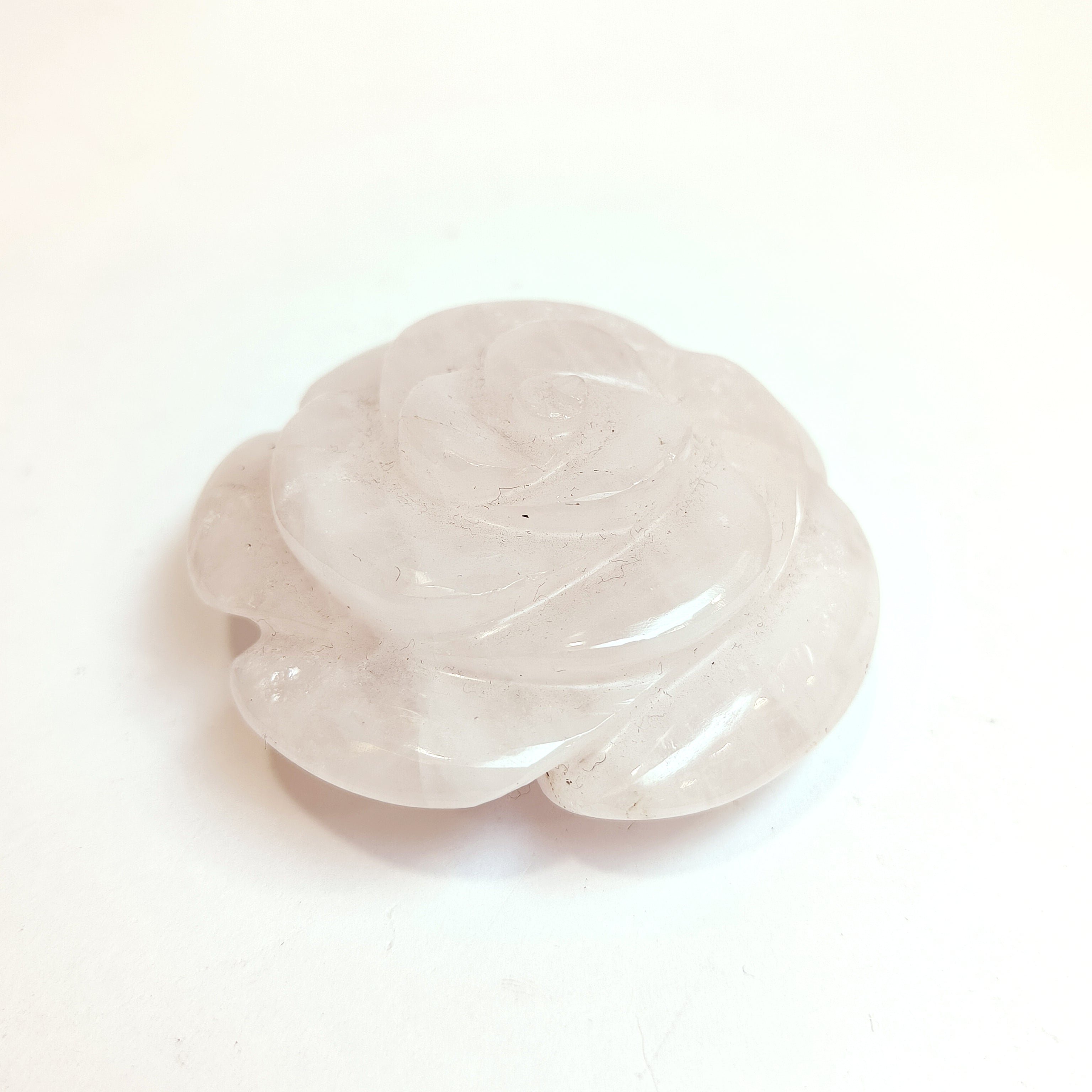 Natural Rose Quartz (Rose Carving) 130g