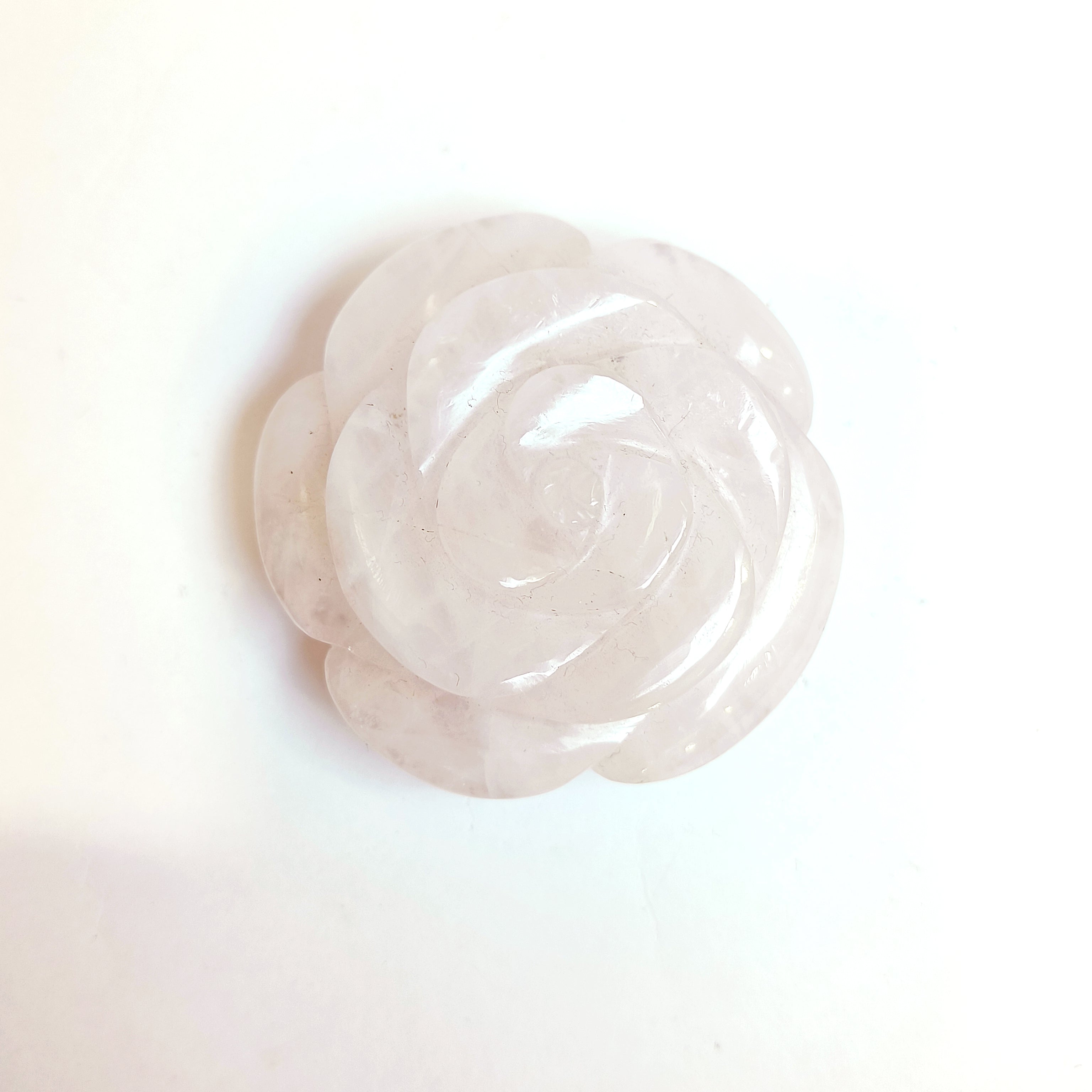 Natural Rose Quartz (Rose Carving) 130g