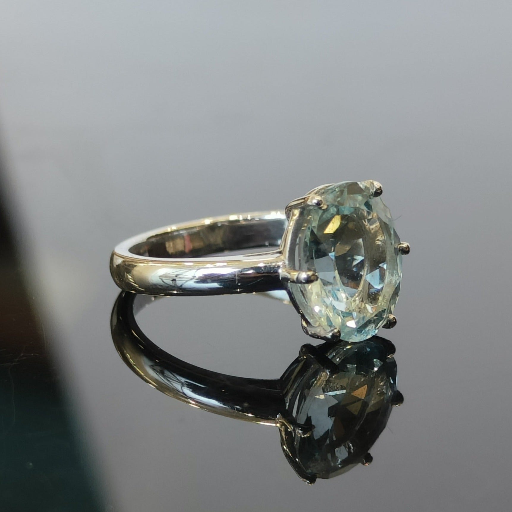 Aquamarine Ring AMOS-1