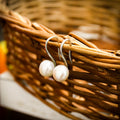 Natural Pearl Sterling Silver Earing