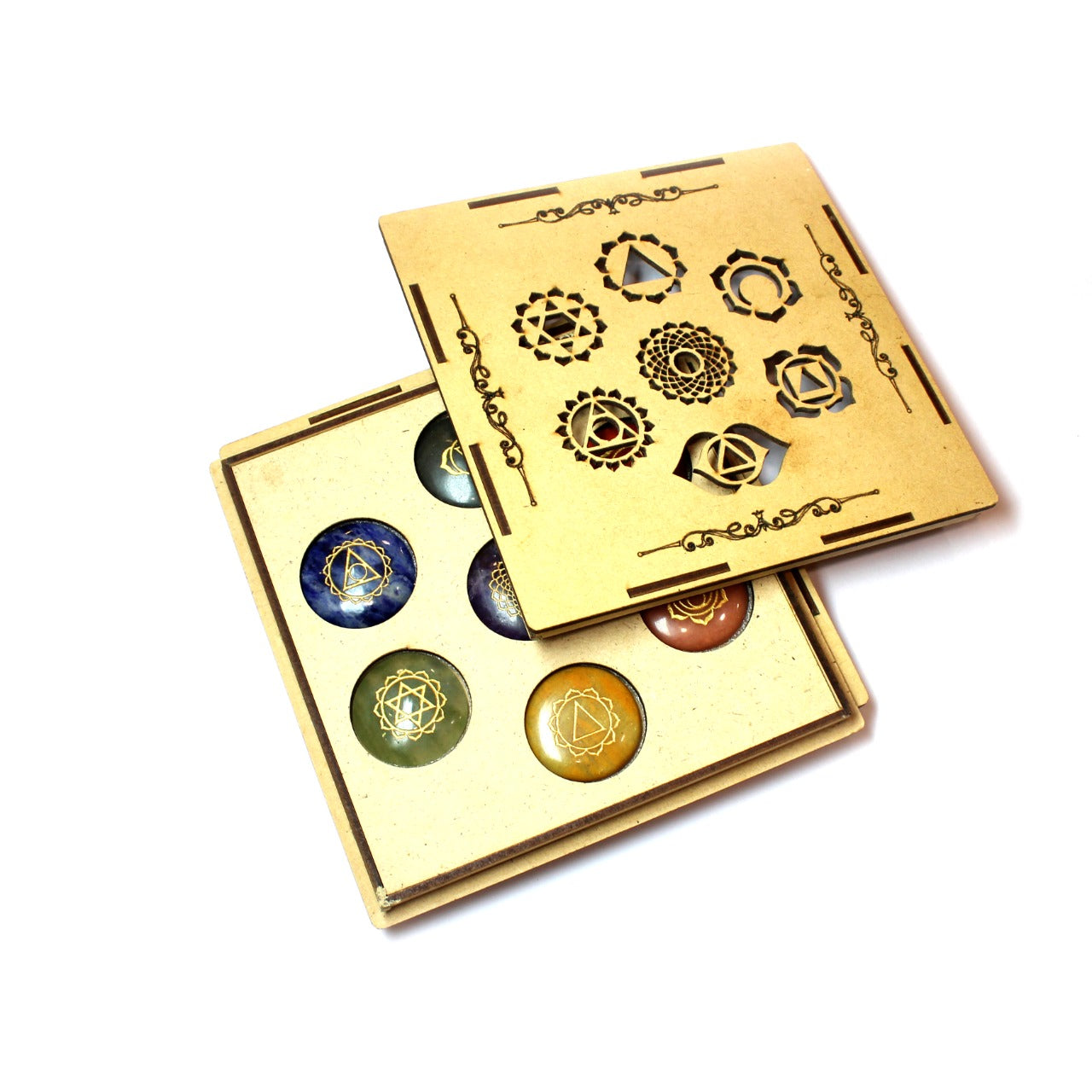 Natural 7 Chakra Coin Set