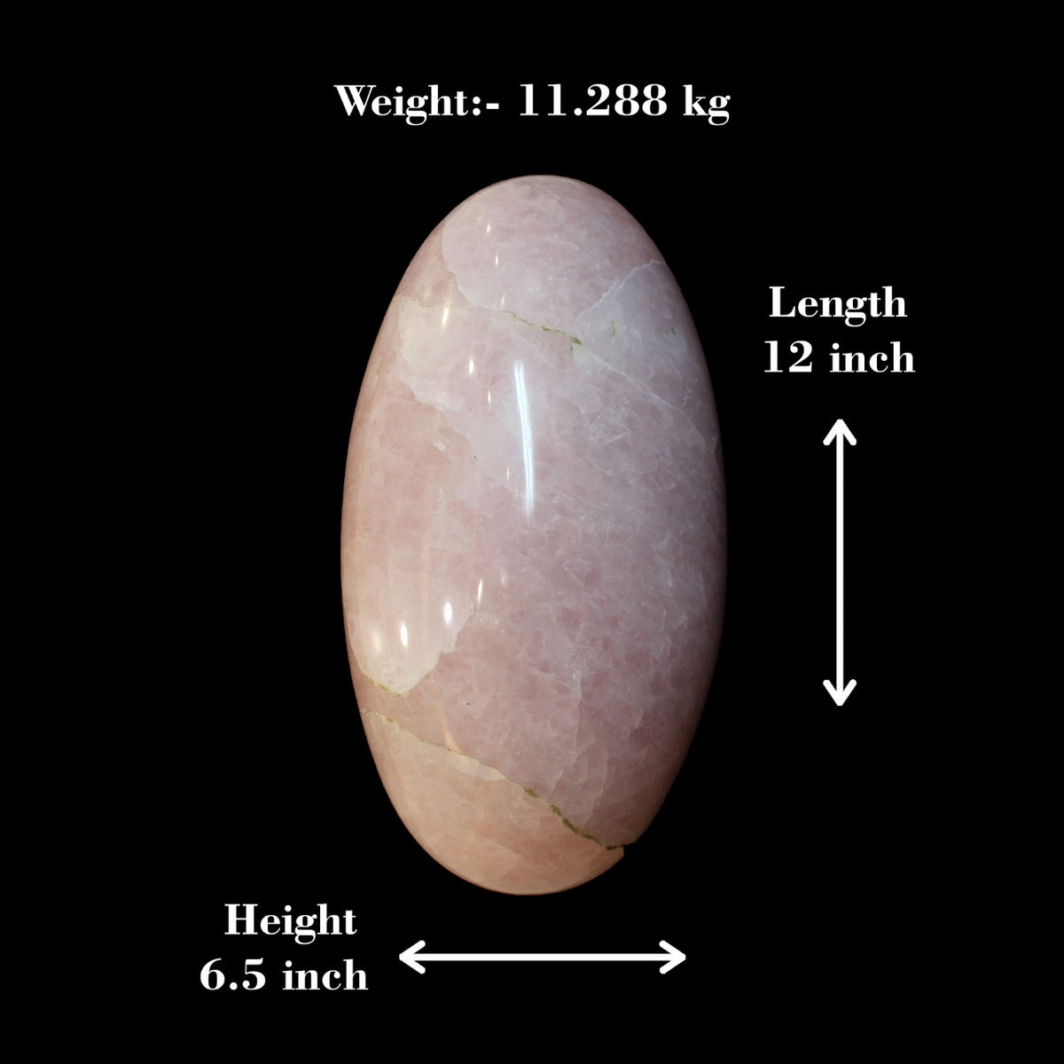 Natural Crystal Shivling — Sacred Spatika Shivling in Rose Quartz & Green Aventurine